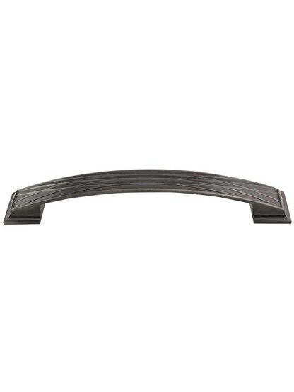 Aberdeen Cabinet Pull - 6 1/4 inch Center-to-Center in Brushed Black Nickel.